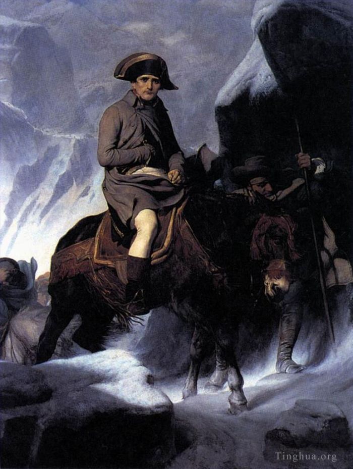 Paul Delaroche Peinture à l'huile - Bonaparte traversant les Alpes