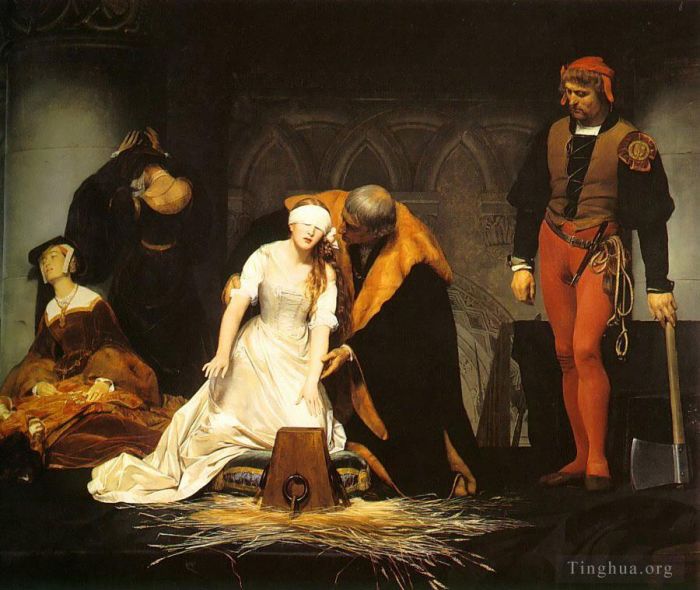 Paul Delaroche Peinture à l'huile - L'exécution de Lady Jane Grey 1834