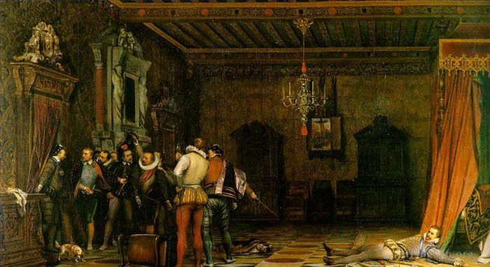 Paul Delaroche Peinture à l'huile - Assassinat 1834