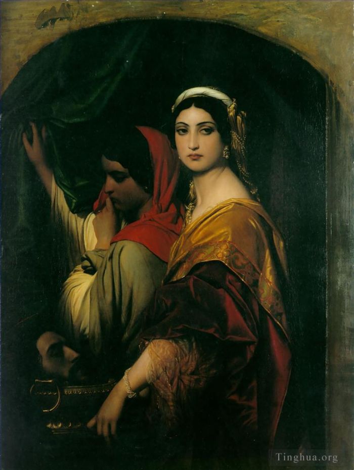 Paul Delaroche Peinture à l'huile - Hérodiade 1843
