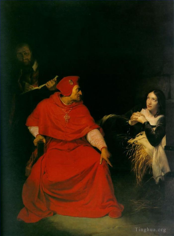 Paul Delaroche Peinture à l'huile - Jeanne d'Arc en prison 1824
