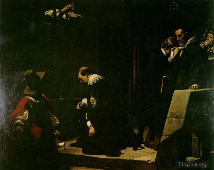 Paul Delaroche Peinture à l'huile - Strafford 1836