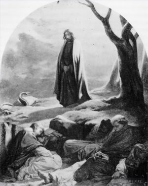 Paul Delaroche œuvres - Le Christ au jardin de Gethsémani 1846