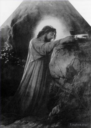Paul Delaroche œuvres - Le Christ au Mont des Oliviers 185grandeur nature Hippolyte Delaroche