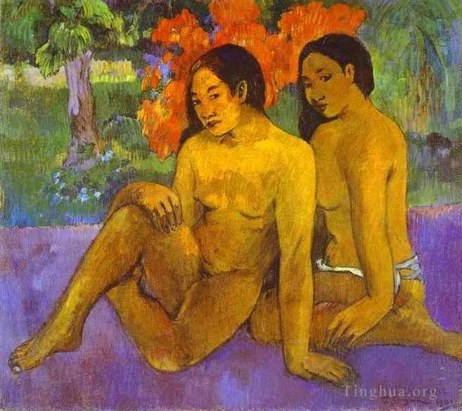 Paul Gauguin Peinture à l'huile - Et l'or de leurs corps Et l ou de leurs corps
