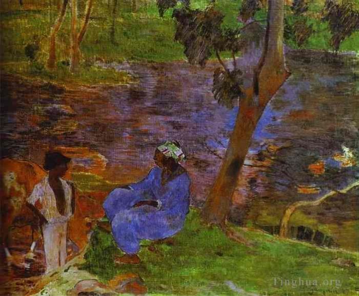 Paul Gauguin Peinture à l'huile - A l'étang