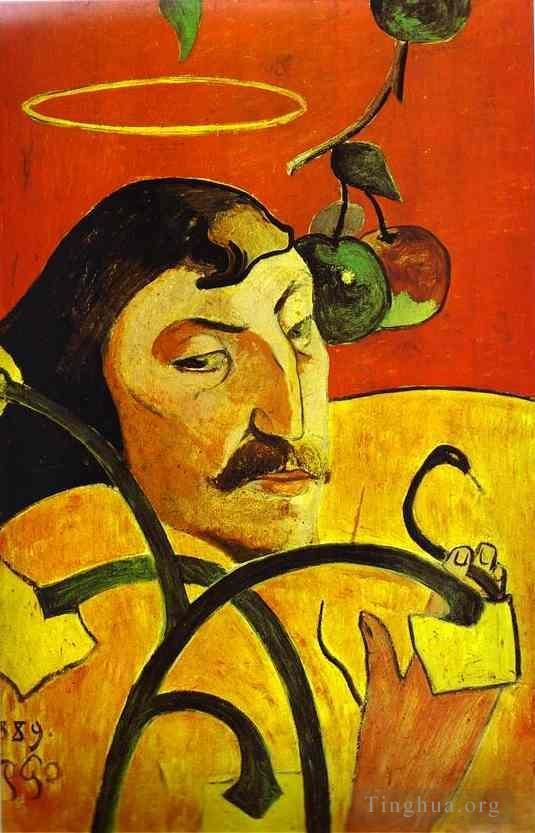 Paul Gauguin Peinture à l'huile - Autoportrait caricatural