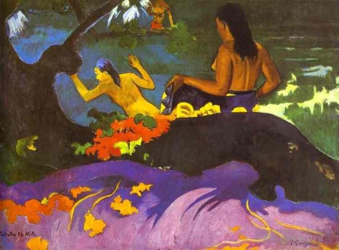 Paul Gauguin Peinture à l'huile - Fatata te miti Près de la mer