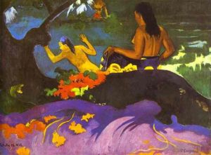 Paul Gauguin œuvres - Fatata te miti Près de la mer