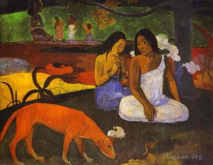 Paul Gauguin Peinture à l'huile - Quartier de Joyeusetezone