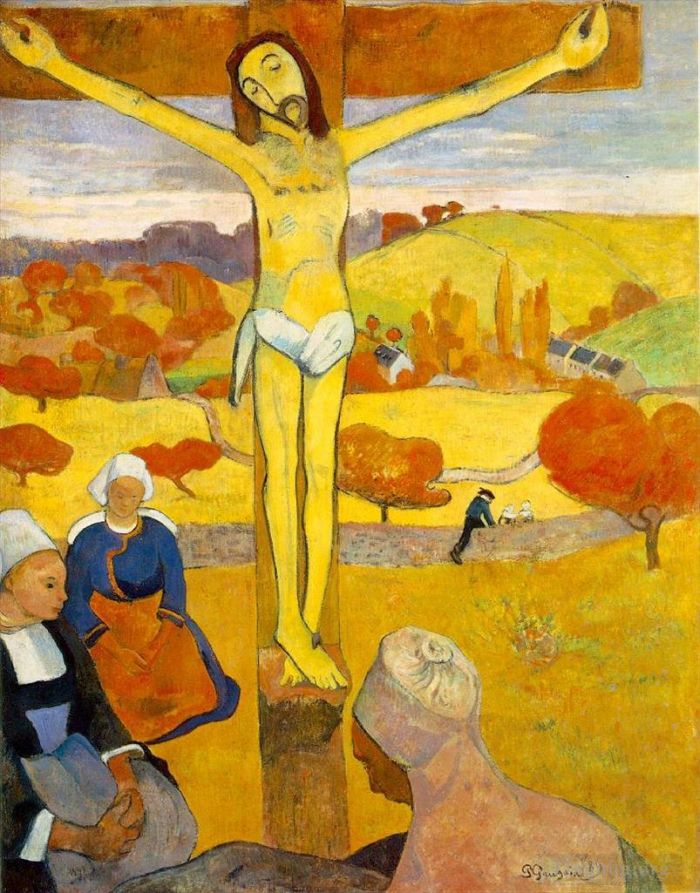 Paul Gauguin Peinture à l'huile - Le Christ jaune