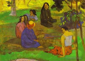 Paul Gauguin œuvres - Conversation Les Parau Parau