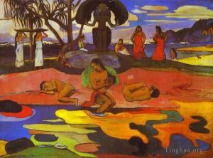 Paul Gauguin œuvres - Jour de Dieu (Mahana No Atua)