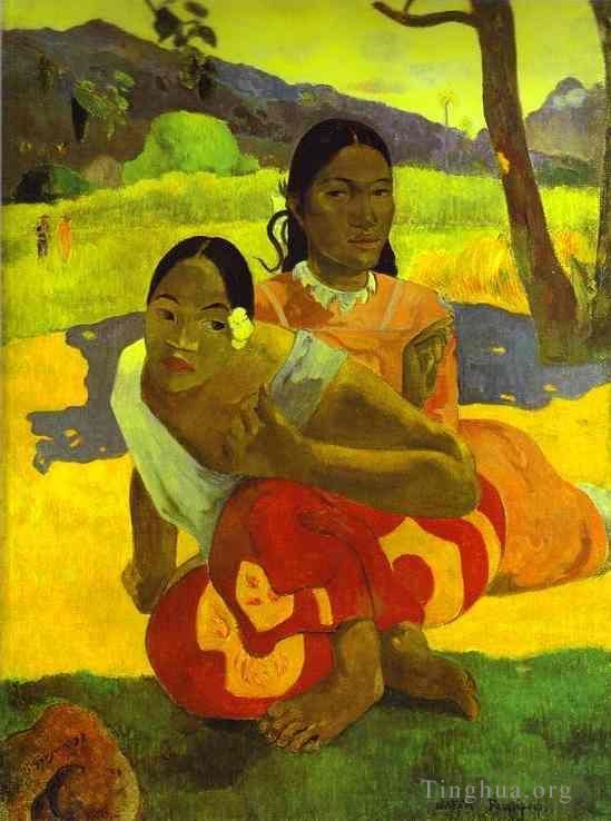 Paul Gauguin Peinture à l'huile - Nafea faa ipoipo tahitienne