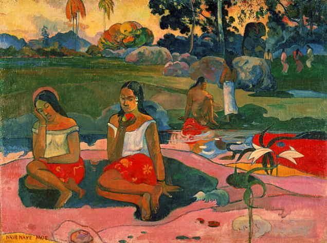 Paul Gauguin Peinture à l'huile - Nef Nef Moe Source Miraculeuse