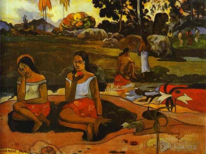 Paul Gauguin Peinture à l'huile - Nef Nef Moe Source sacrée