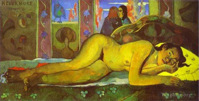 Paul Gauguin Peinture à l'huile - Plus jamais O Taiti