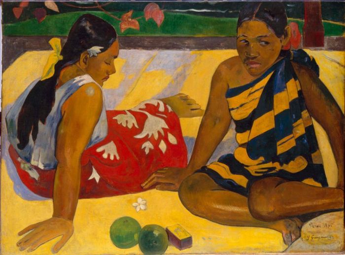 Paul Gauguin Peinture à l'huile - Parau Api Quoi de neuf