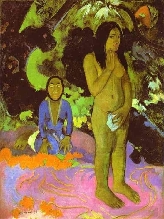 Paul Gauguin Peinture à l'huile - Parau na te varua ino Paroles du diable