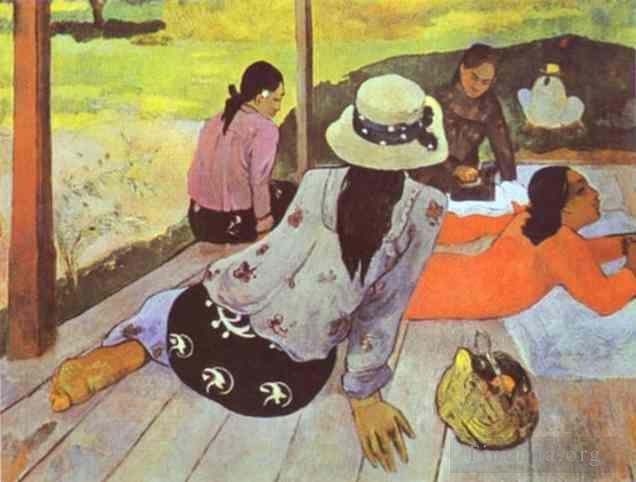 Paul Gauguin Peinture à l'huile - Sieste
