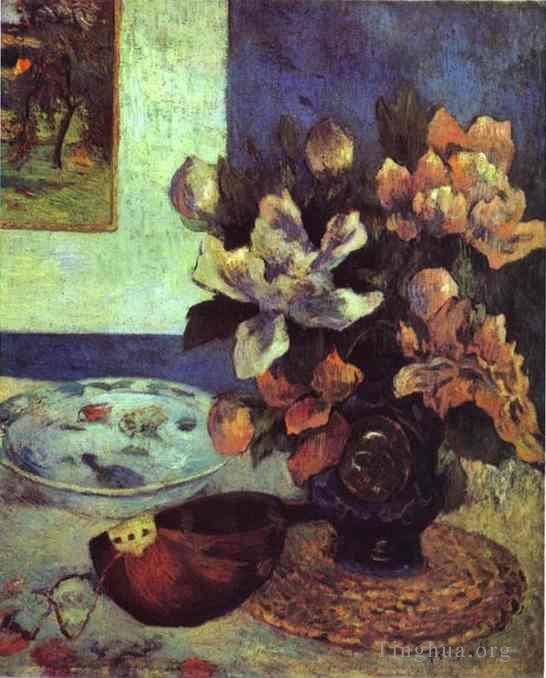 Paul Gauguin Peinture à l'huile - Nature morte à la mandoline