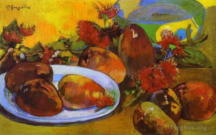Paul Gauguin Peinture à l'huile - Nature morte aux mangues