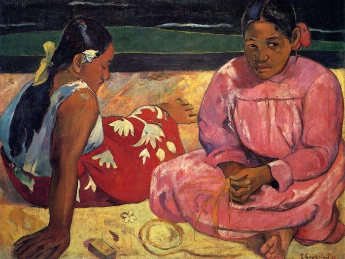 Paul Gauguin Peinture à l'huile - Femmes de Tahiti