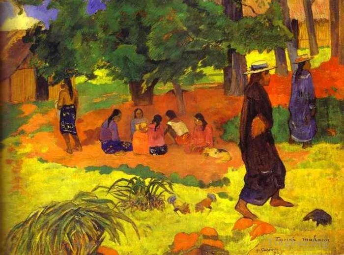 Paul Gauguin Peinture à l'huile - Taperaa Mahana