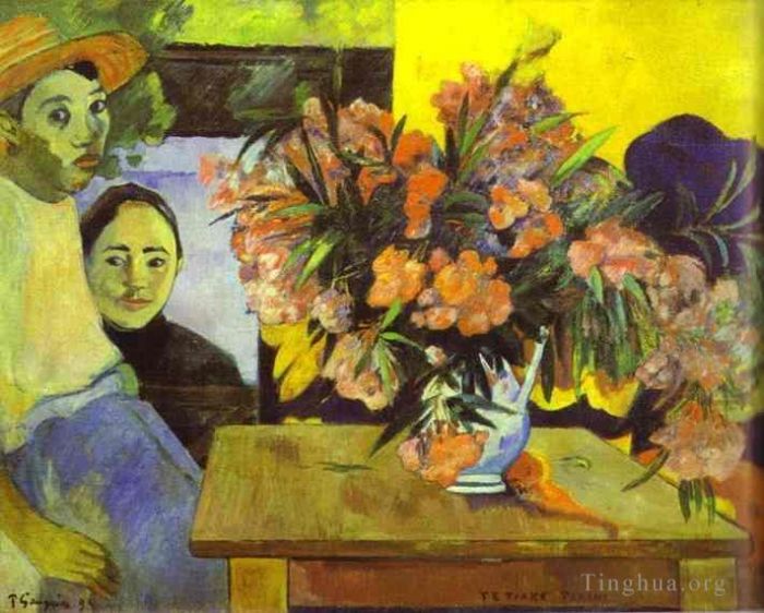 Paul Gauguin Peinture à l'huile - Te Tiare Farani Bouquet de Fleurs