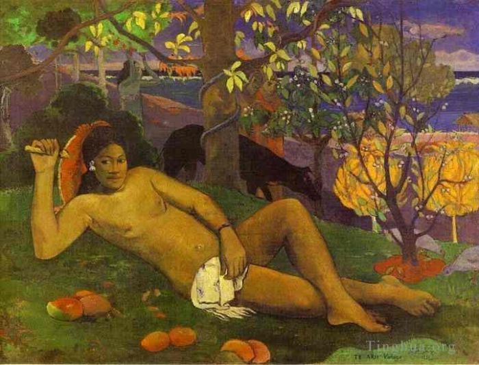 Paul Gauguin Peinture à l'huile - Te arii vahine La femme du roi