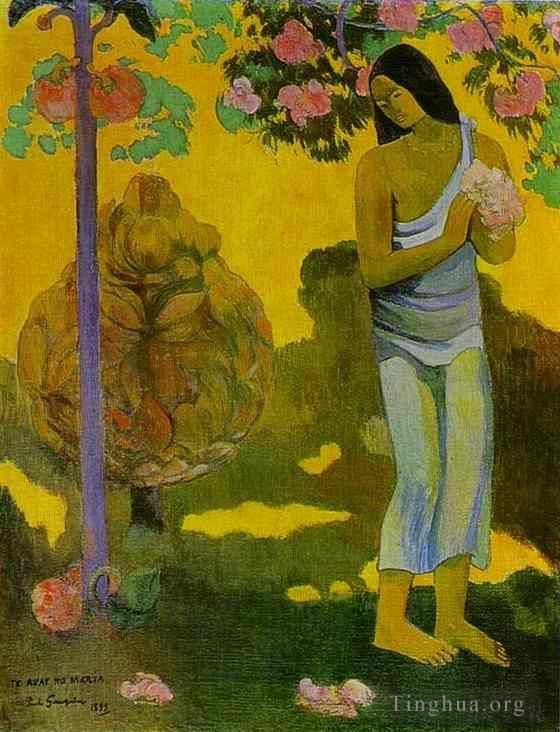 Paul Gauguin Peinture à l'huile - Te avae no Maria Mois de Maria