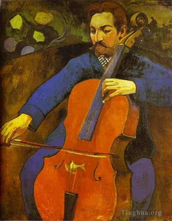 Paul Gauguin Peinture à l'huile - Le portrait violoncelliste d’Upaupa Scheklud