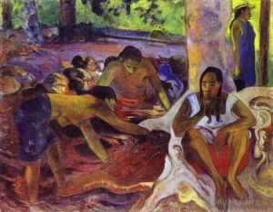 Paul Gauguin œuvres - Les Pêcheuses de Tahiti
