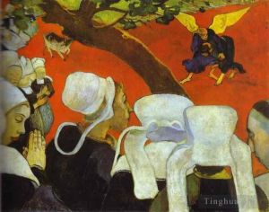 Paul Gauguin œuvres - Vision après le sermon Jacob luttant avec l'ange