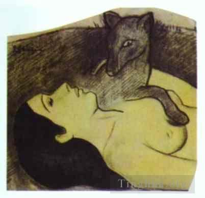 Paul Gauguin Types de peintures - Étude pour La perte de Pucelage La perte de virginité