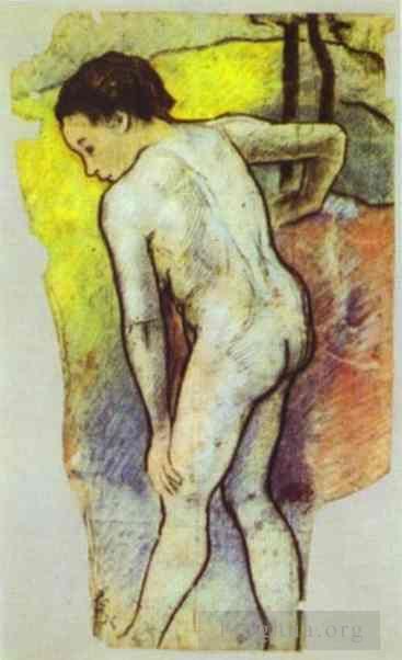 Paul Gauguin Types de peintures - Étude pour les baigneurs