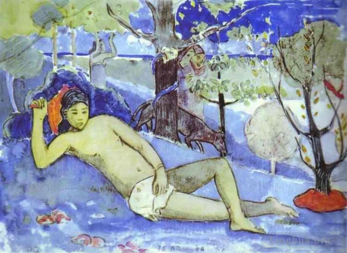 Paul Gauguin Types de peintures - Te Arii Vahine Reine