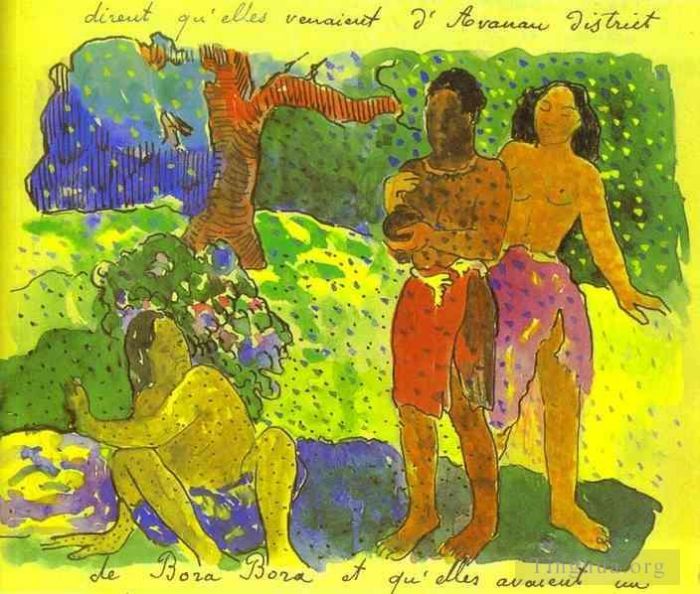 Paul Gauguin Types de peintures - Les messagers d'Oro