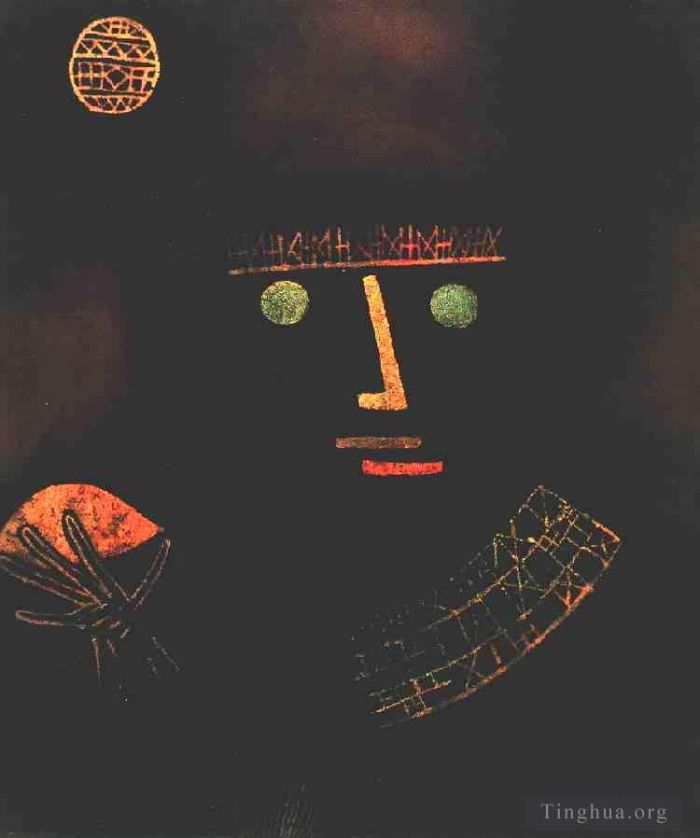 Paul Klee Peinture à l'huile - Chevalier noir