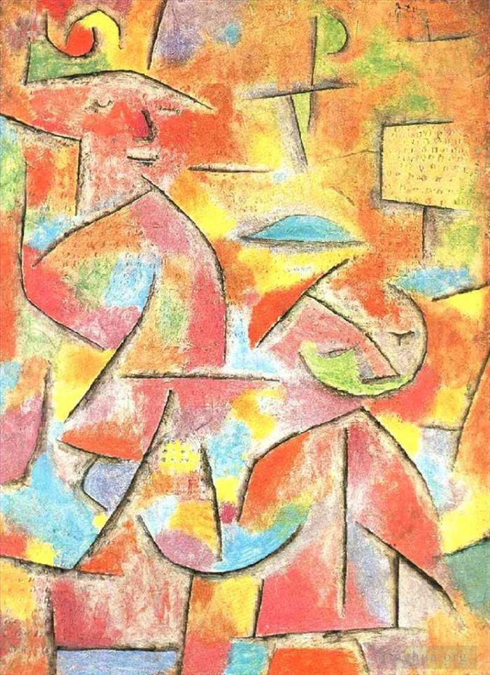 Paul Klee Peinture à l'huile - Enfant et tante