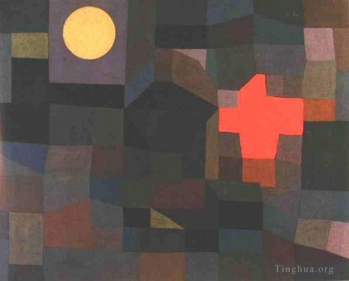 Paul Klee Peinture à l'huile - Pleine Lune de Feu