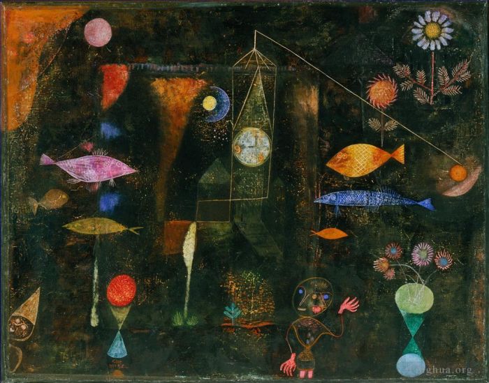 Paul Klee Peinture à l'huile - Magie du poisson