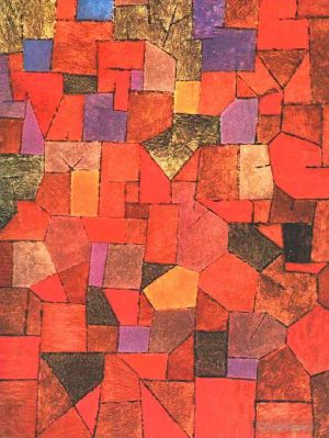 Paul Klee œuvres - Village de montagne Automnal