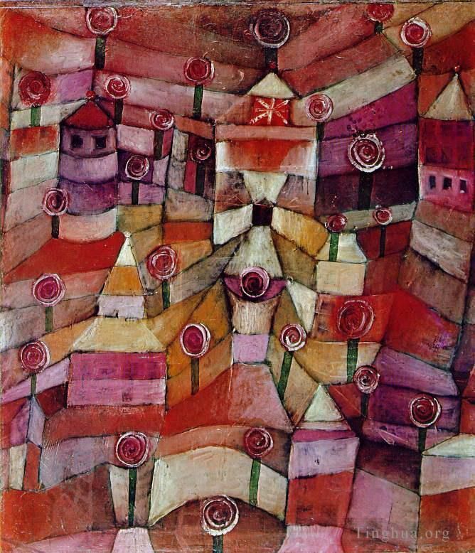 Paul Klee Peinture à l'huile - Roseraie
