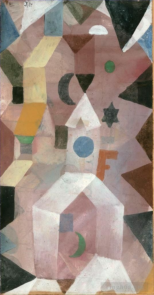 Paul Klee Peinture à l'huile - La chapelle