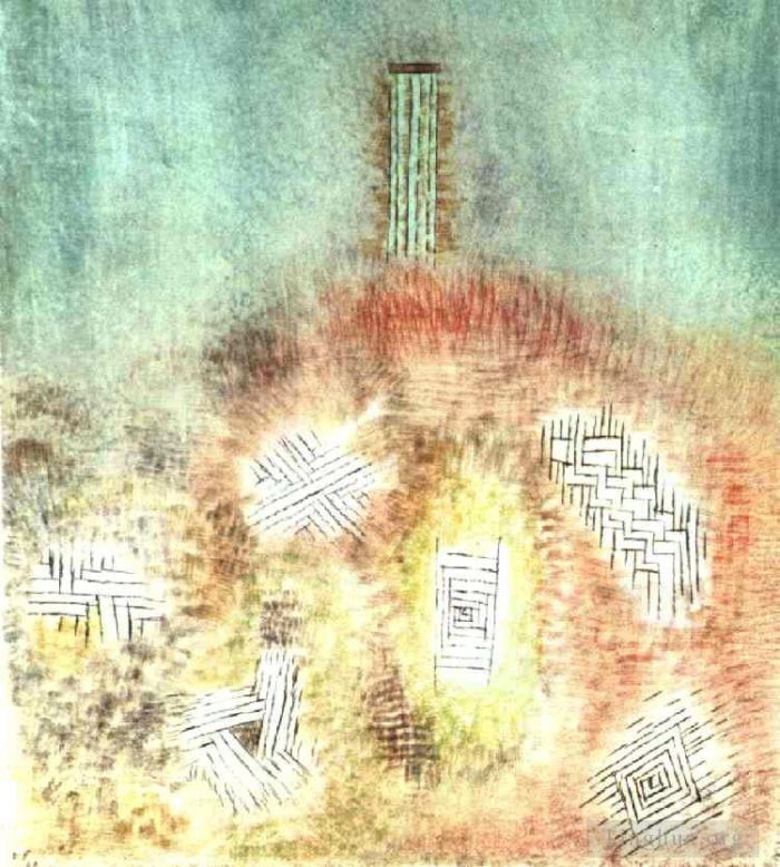Paul Klee Peinture à l'huile - La colonne