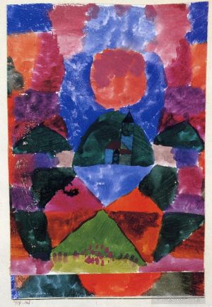 Paul Klee œuvres - Une pression de Tegernsee