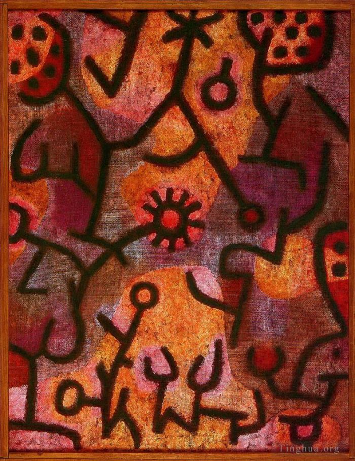 Paul Klee Types de peintures - Flore sur les rochers Soleil