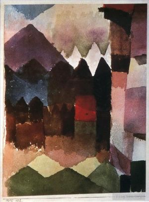 Paul Klee œuvres - Vent de Foehn dans le jardin de Marc