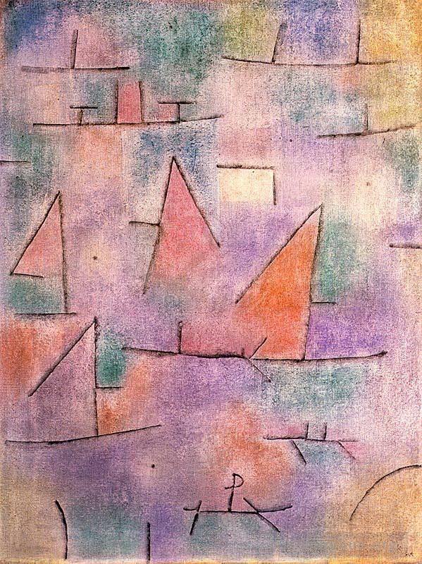 Paul Klee Types de peintures - Port avec voiliers